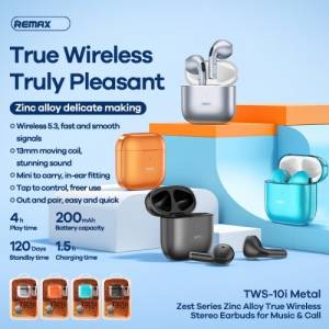 Tai True Wireless Bluetooth Remax TWS-10i Metal