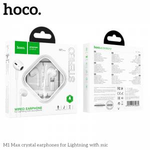 Tai Hoco M1 Max lightning có mic TAI NGHE CÓ DÂY ÂM THANH NỔI