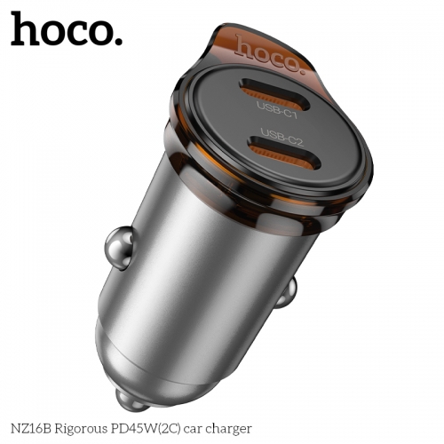 sạc ô tô Hoco NZ16B sạc nhanh PD45W (2C) 2 cổng type-c