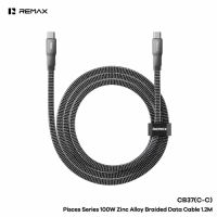 Cáp dữ liệu bện hợp kim kẽm Remax CB37(C-C) sạc nhanh 100W 1.2 mét CB37-C-C Hỗ trợ sạc laptop